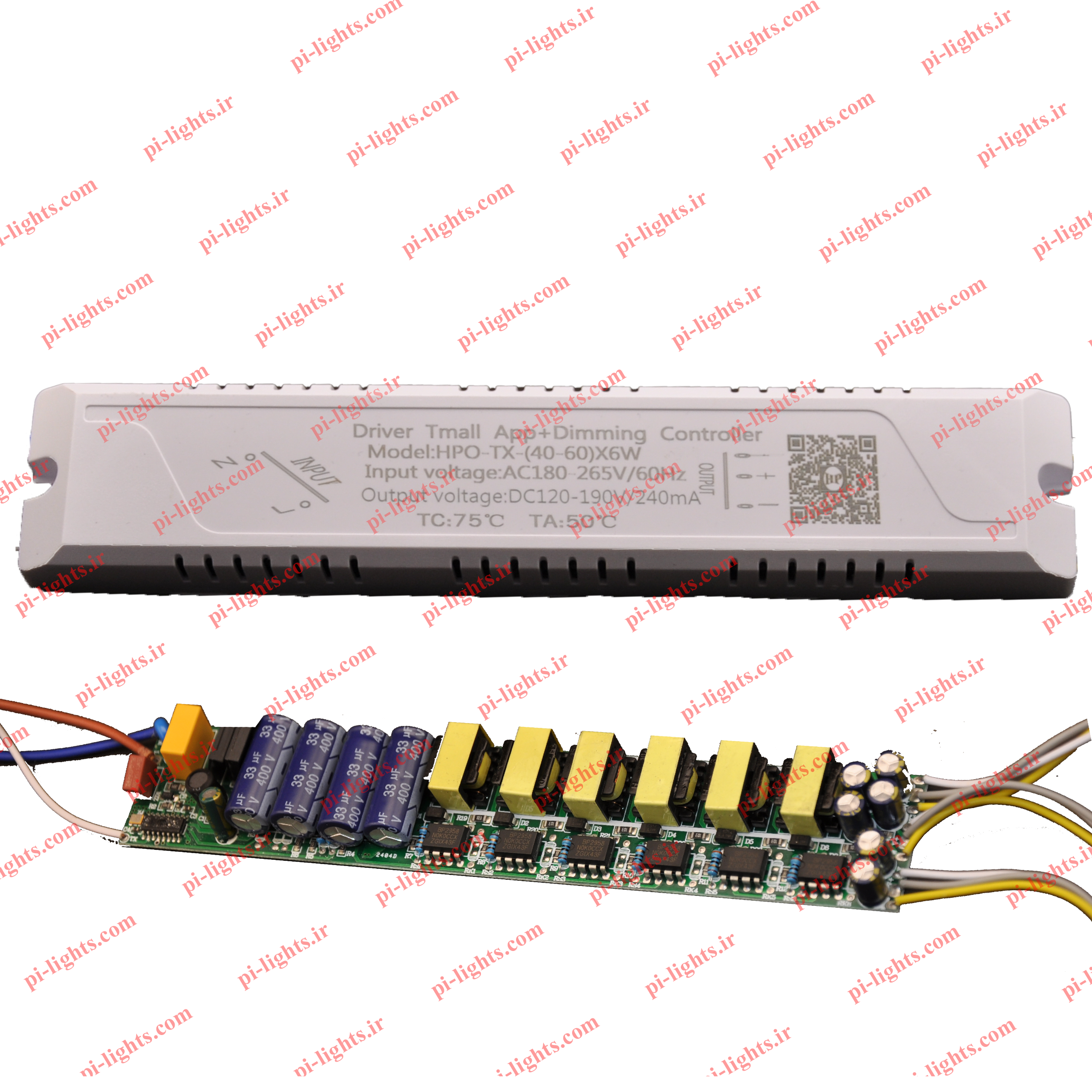 6× 40-60 درایور ال ای دی 3 حالته 6× 60-40 - 240 میلی امپر ریموت دار HP-Tmall